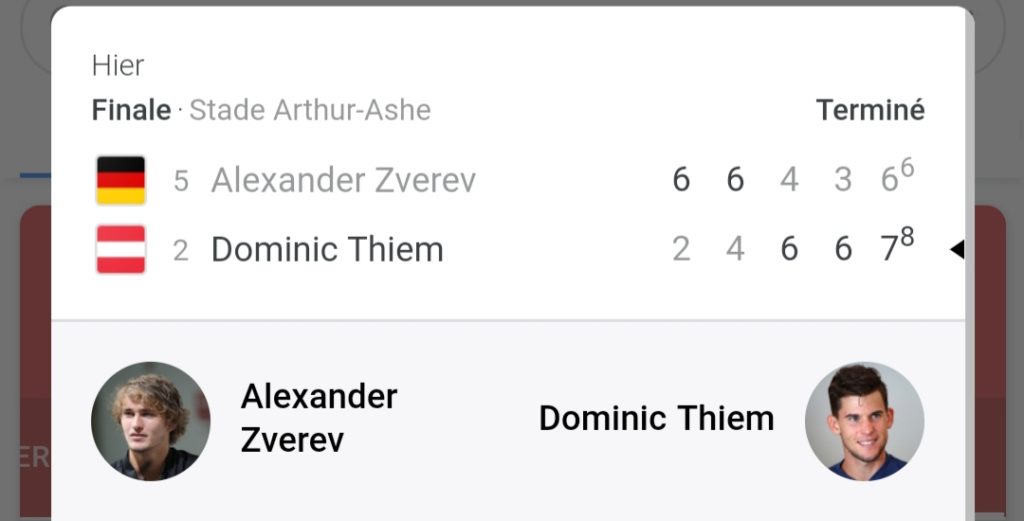 Article : Finale de l&rsquo;US Open : ce qu&rsquo;on retient de Zverev